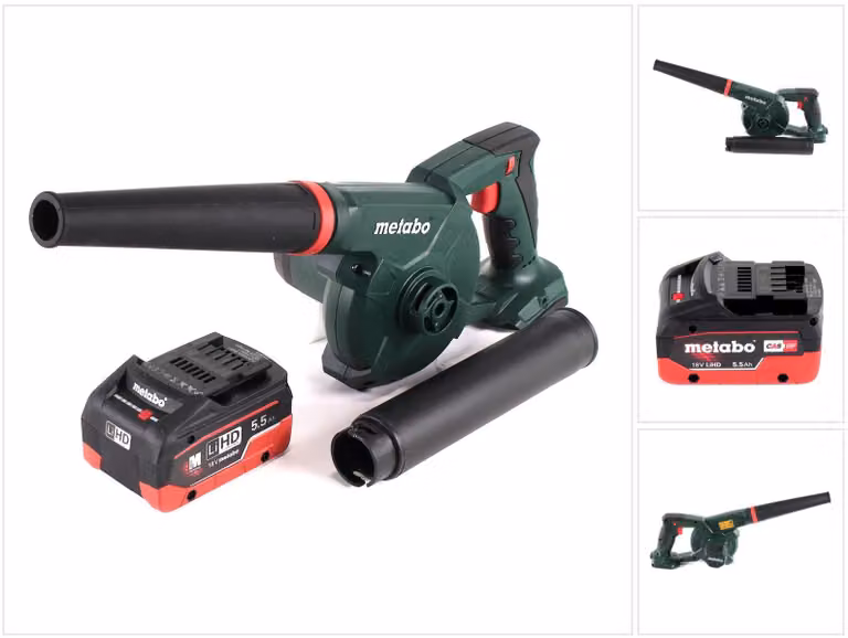 Metabo AG 18 Soffiatore a batteria 18 V + 1x batteria LiHD 5,5 Ah - senza caricatore