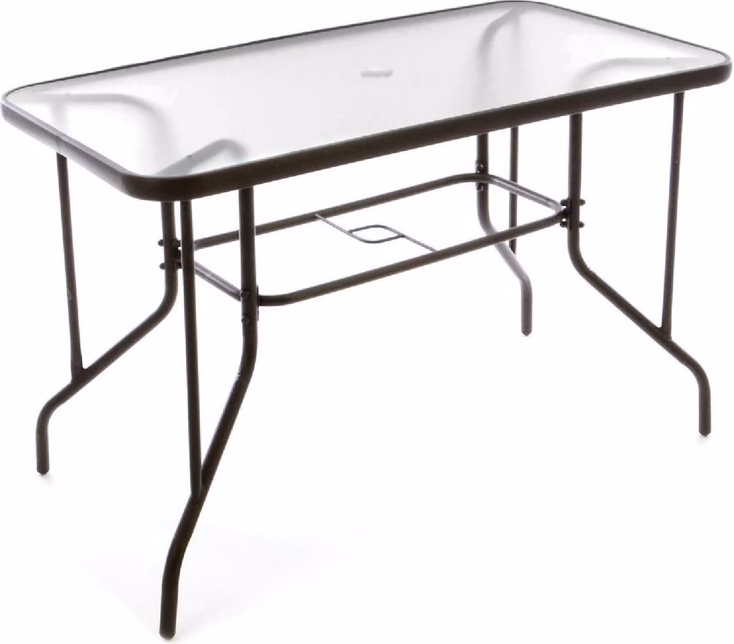 Tavolo bistrot VCM con piano in vetro | dimensioni 110x60x72 cm | tavolo in vetro | tavolo da giardino | tavolo da patio | tavolo
