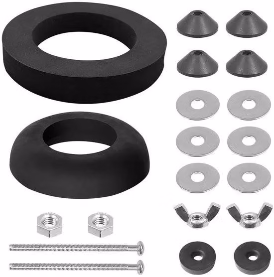 Kit di riparazione per WC, include guarnizioni - Installazione semplice - Soluzione efficace per la riparazione di WC