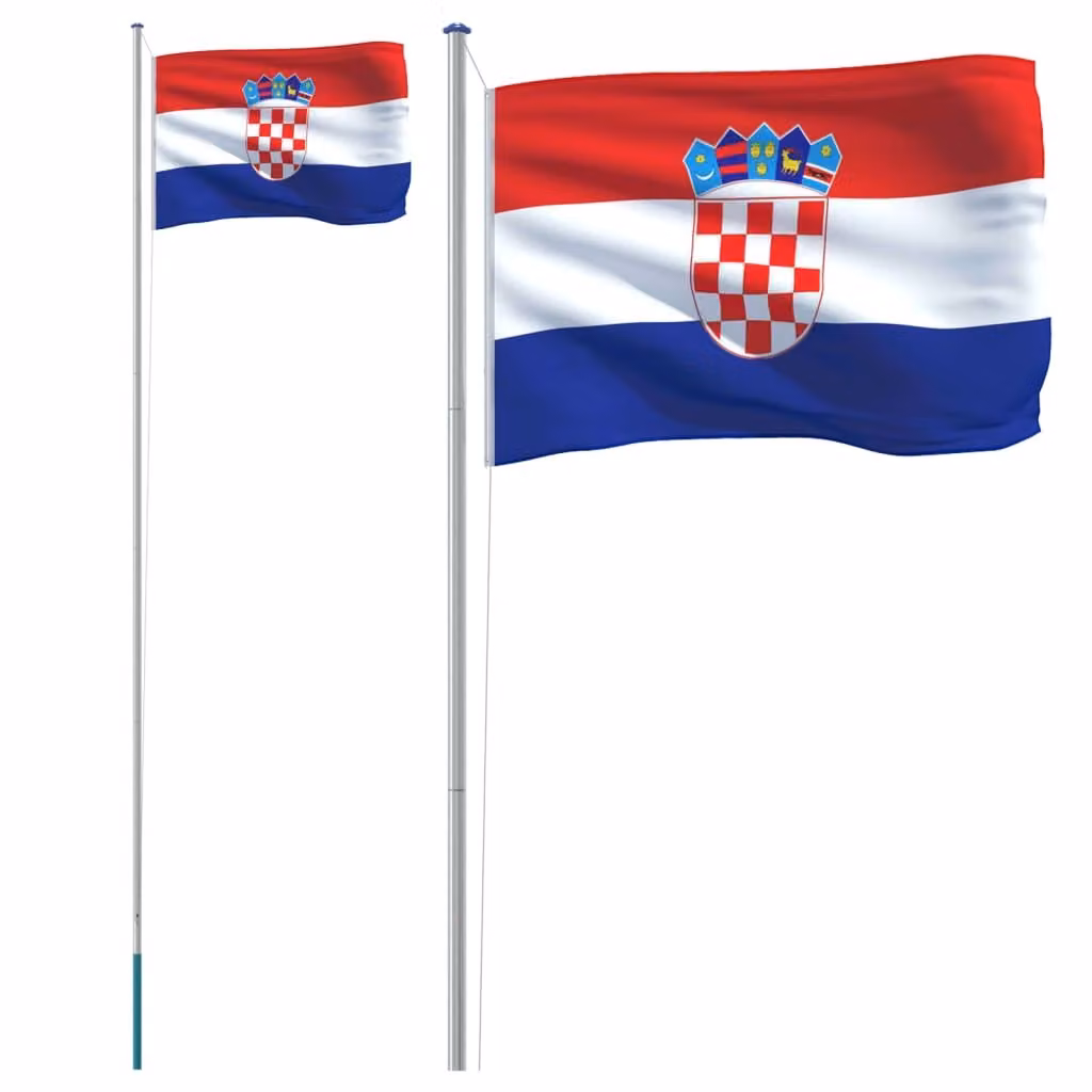Asta e Bandiera Croazia 6,08 m Alluminio
