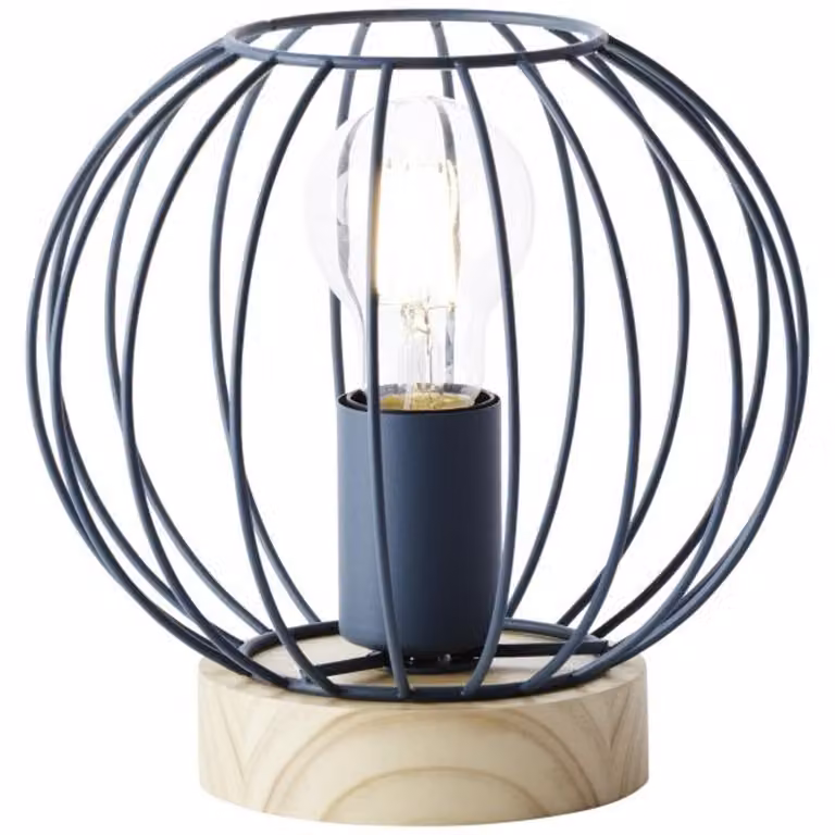 Brillante Lampe Sorana lampada da tavolo turchese alluminio verde 1x A60, E27, 40 W