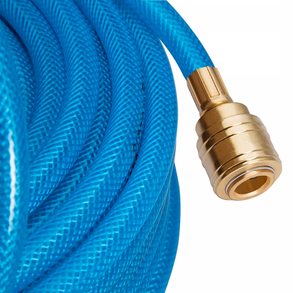 Set di 2 tubi per aria compressa Deuba da 20 m con attacco rapido, colore blu – 4