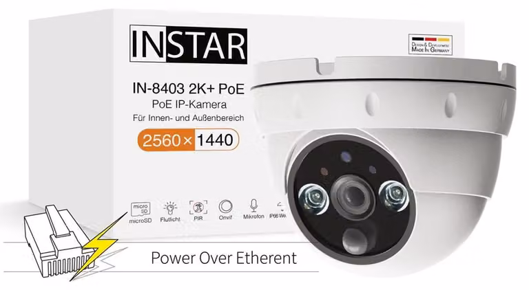 INSTAR IN-8403 2K+ POE ws 14082 LAN IP Überwachungskamera 2560 x 1440 Pixel (14082)