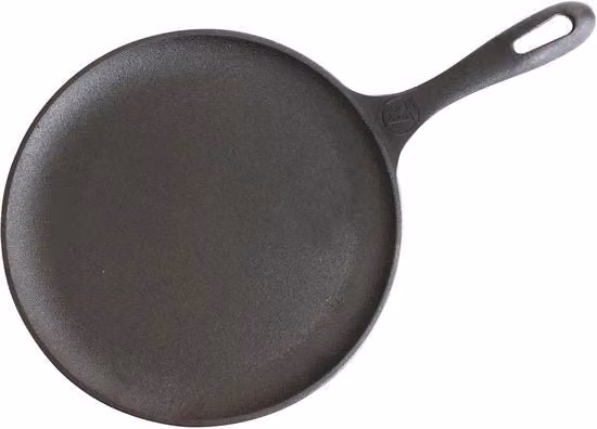 Griglia in ghisa smaltata 26,6 cm per pizza, omelette, induzione e forno