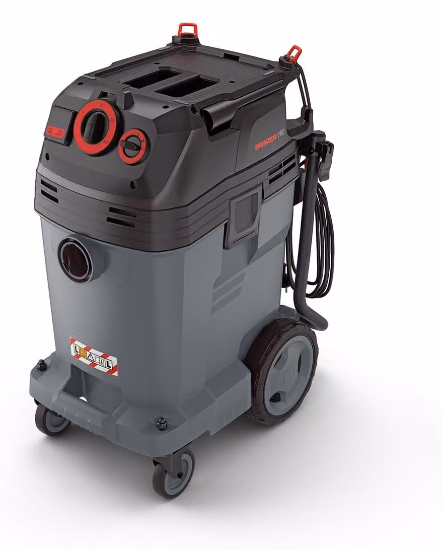 Aspirapolvere industriale, aspiraliquidi e asciutti - Potenza: 1380 W - Capacità: 50 litri