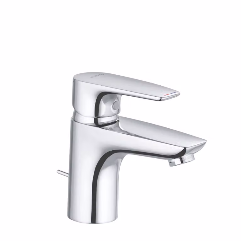 Miscelatore monocomando Kludi Pure&Solid WT 75 DN15 con set di scarico, 1 pz.