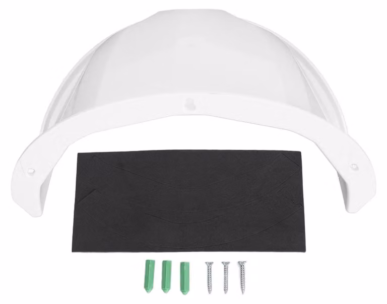 Custodia universale per telecamere di sicurezza - 28x21x15 cm - Copertura resistente agli agenti atmosferici per telecamere a cupola e PTZ (bianca)