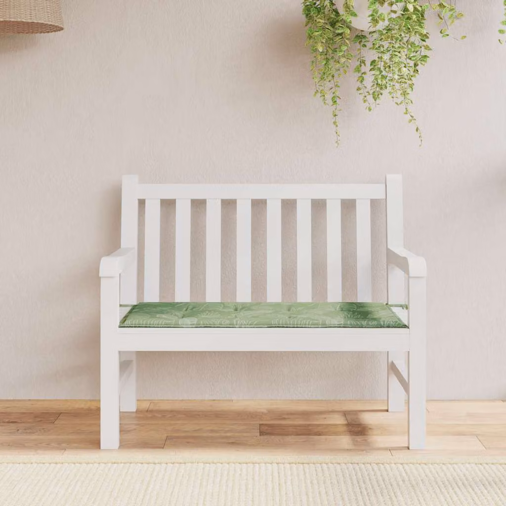 Cuscino per panca vidaXL verde in tessuto Oxford impermeabile e traspirante L/P/H: 120 x 50 x 3 cm