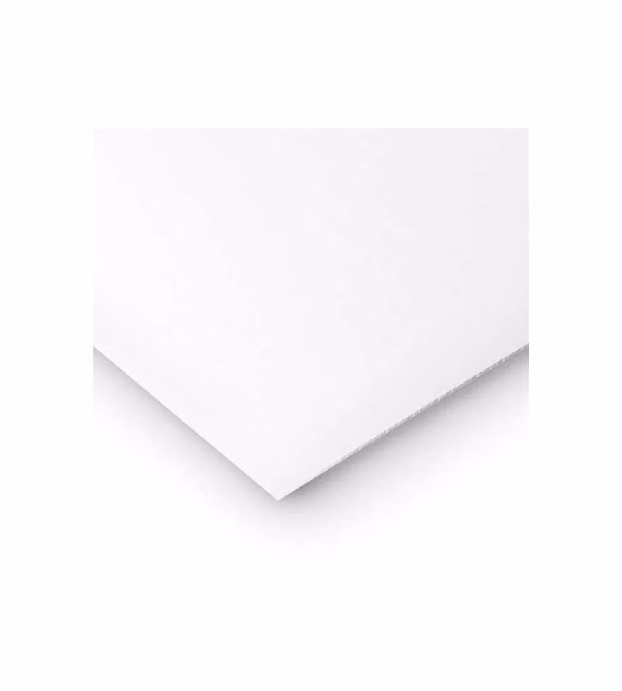 Pannello Alveolare in Polipropilene - Bianco - 1000x500x2,5 mm