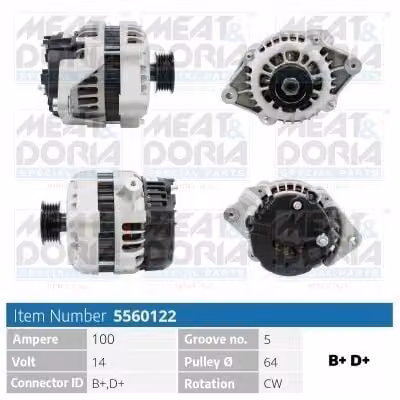 ALTERNATORE/DINAMO LiMa 100A 14V per OPEL Corsa C (X01), Meriva A (X03), Astra G CC (T98), Zafira A (T98)