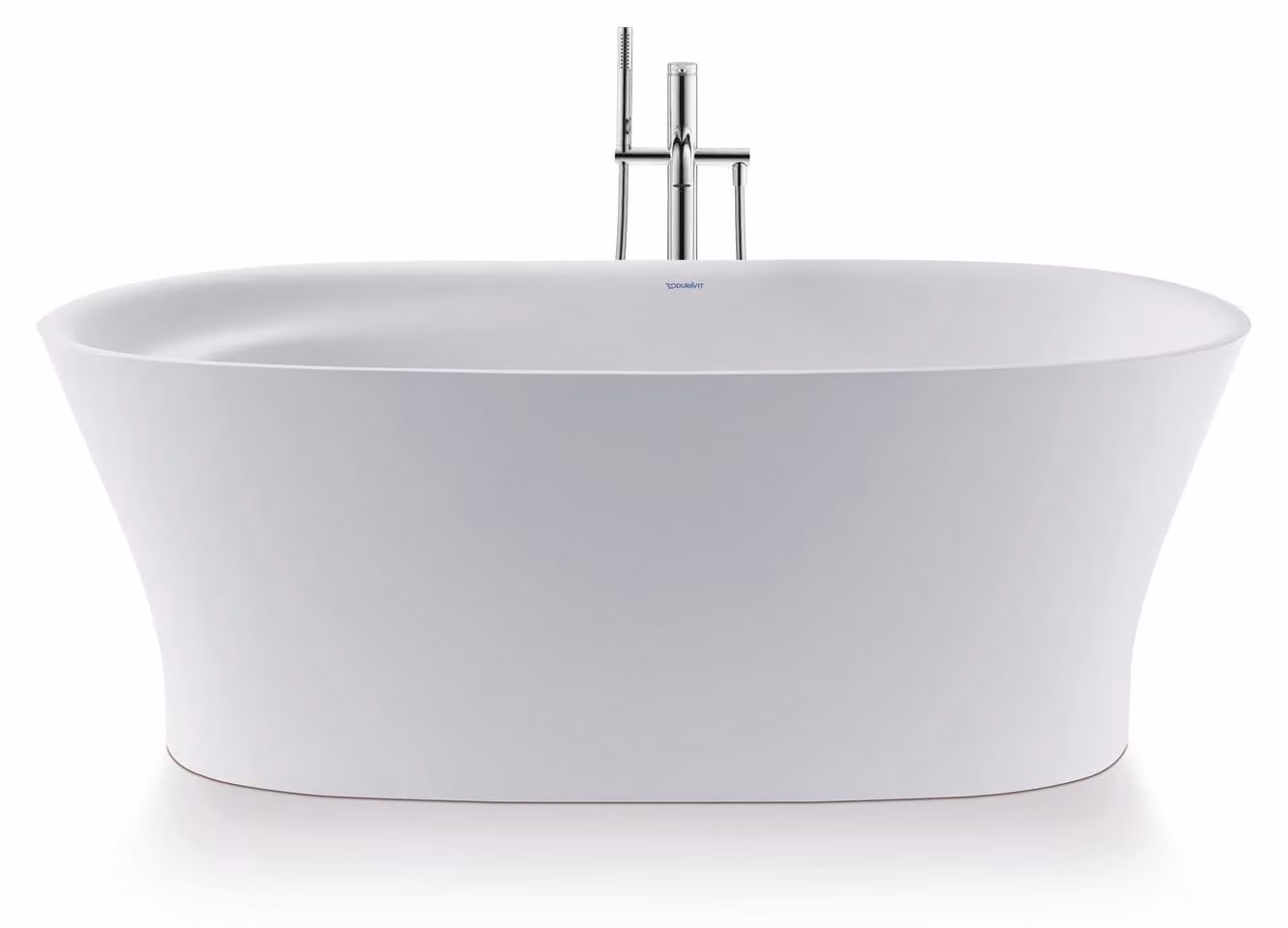 Duravit Cape Cod Baignoire en pose libre, dosseret incliné, 1650x780mm, habillage sans soudure, bâti-support, garniture de vidage et de trop-plein, blanc, 700459000000000, 700459000000000
