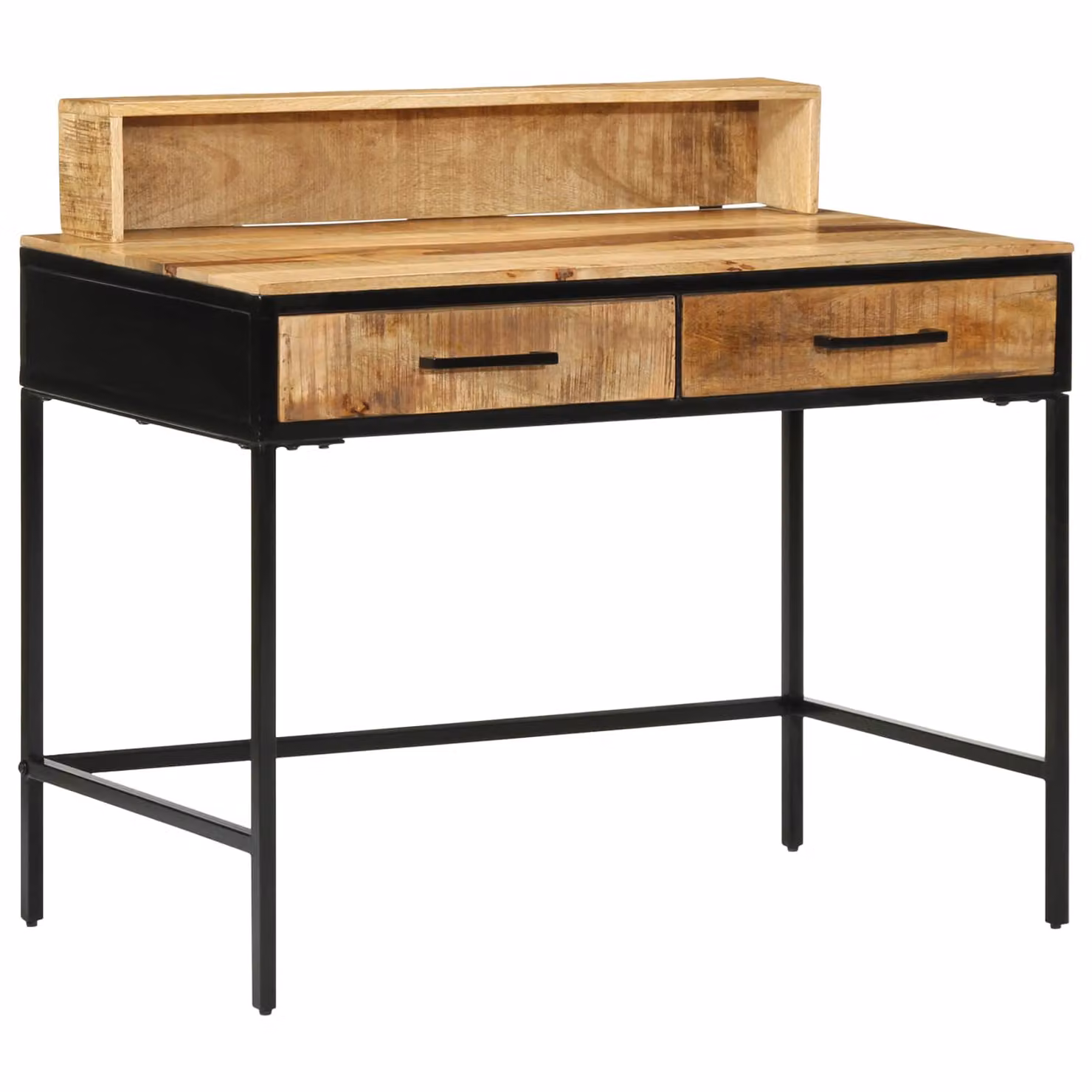 vidaXL Tavolo consolle in legno di mango stile rustico Marrone L: 100 cm, P: 55 cm, H: 89.5 cm