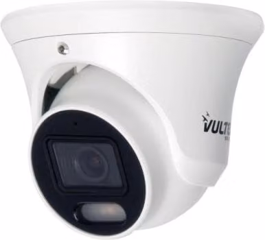 Telecamera di sicurezza IP Dome Vultech VS-IPC1550D1FEWDSC2-PS, 5MP, Dual Light Showcolor, WDR, PoE, Bianca