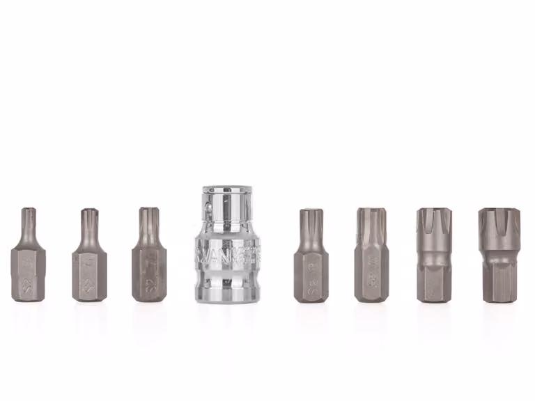 Set di 8 punte per cacciavite RIBE con adattatore