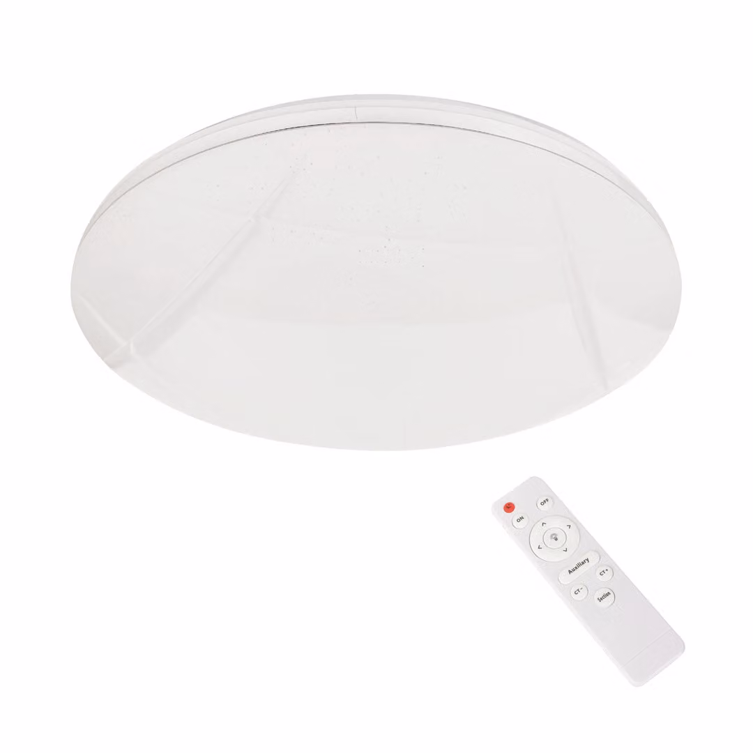 Plafond moderno effetto stella rotondo 48 cm LED 50W bianco Allister Milagro