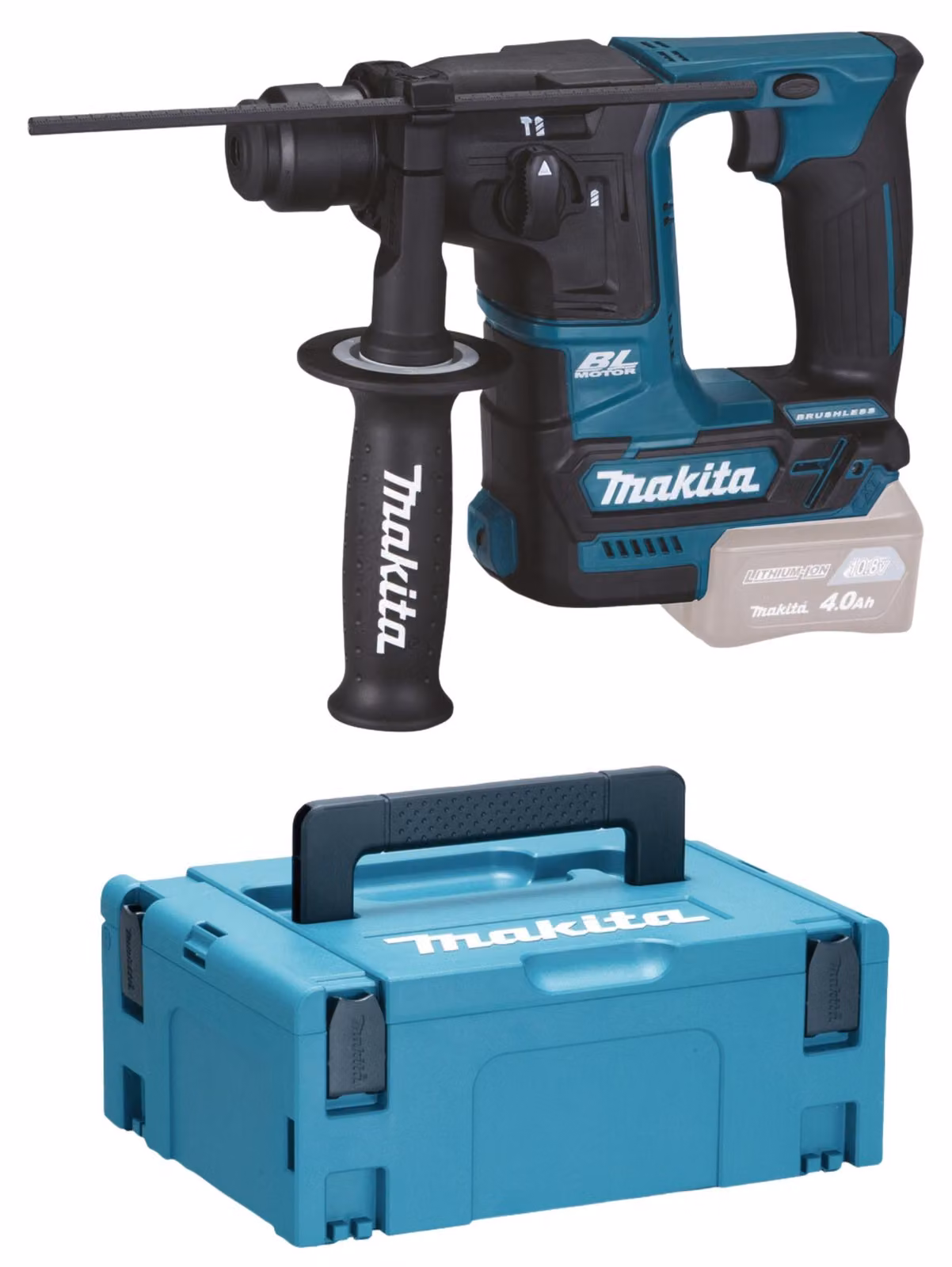 Makita HR166DZJ Trapano a percussione a batteria 12Vmax CXT BRUSHLESS SDS+ 16mm corpo 1,1J