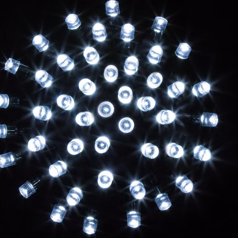 Catena natalizia da esterno, luce bianca fredda, 240 LED
