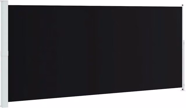 Tenda laterale retrattile per patio in poliestere e acciaio, L: 500 cm, H: 220 cm, colori nero o grigio
