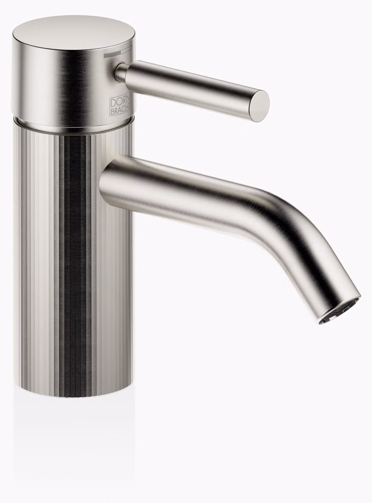 Dornbracht META Mitigeur monocommandé pour lavabo sans vidage, saillie 125mm, avec structure à facettes, 33530660-06, 33530660-06