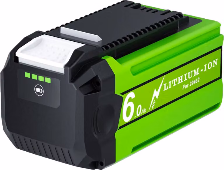 Batteria di ricambio per Greenworks, capacità 6000 mAh, tecnologia Li-Ion 40 V, 1 confezione da 6000 mAh