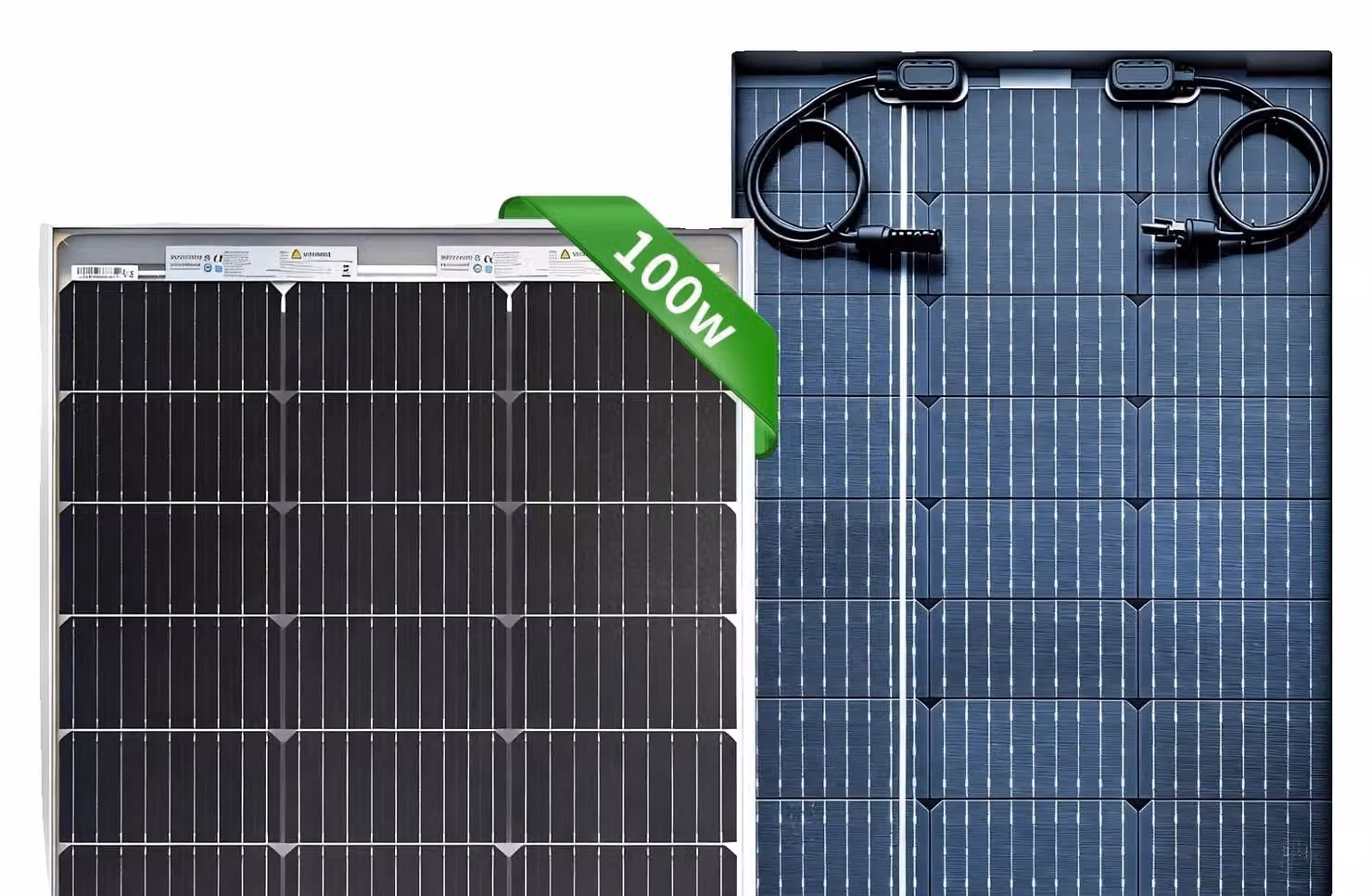 Pannello solare, elevata efficienza di conversione, resistente alle intemperie, 1 pannello da 100 W, 18 V-a, 100 W-a