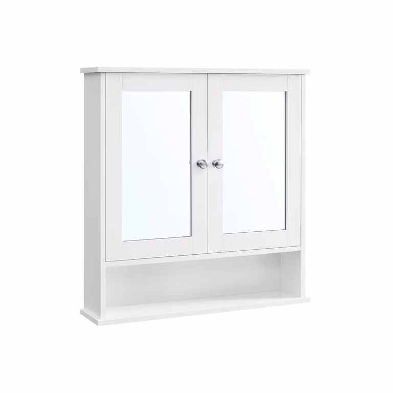 Armadietto da Bagno da Parete, Bianco