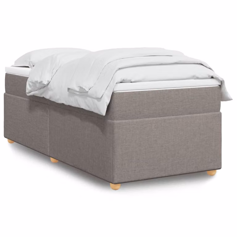 vidaXL Giroletto a Molle Ibrido con Materasso in Tessuto, L/P/H: 90 x 190 cm