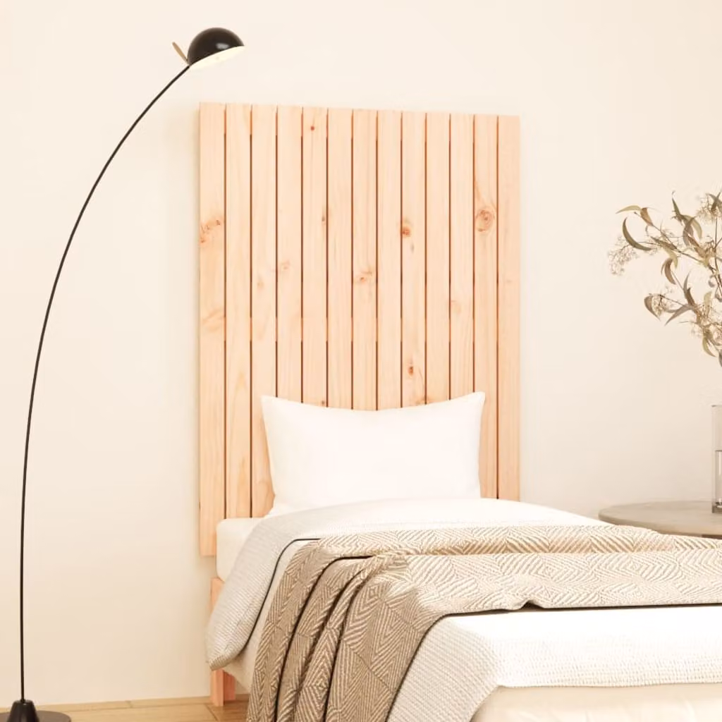 Testiera da parete vidaXL in legno massello di pino, L 110 cm x H 82,5 cm x P 3 cm