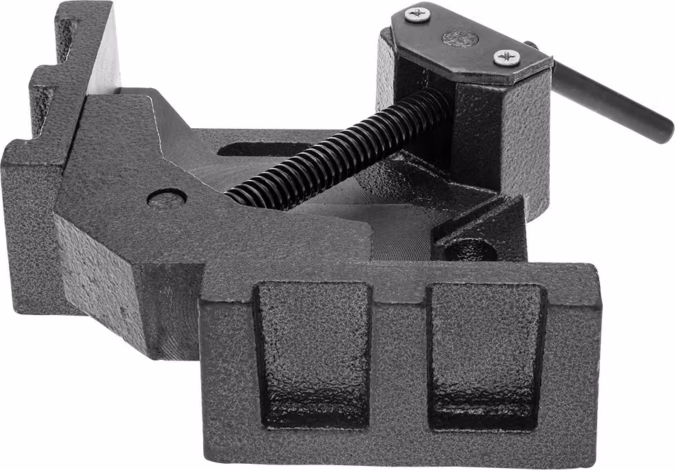 Morsa NEO TOOLS per saldatura, larghezza ganasce 100 mm. Corpo in ghisa, impugnatura in acciaio; 65 x 105 mm; apertura di 55 mm da