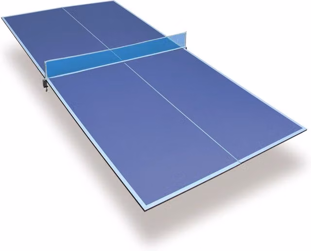 Piano per tavolo da ping pong pieghevole e portatile, 243,84 x 121,92 cm, antiscivolo e resistente all'usura, blu, per uso domestico