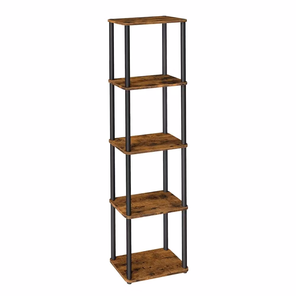 Scaffale autoportante montaggio veloce con ripiani, 5 Ripiani (38l x 139H cm)
