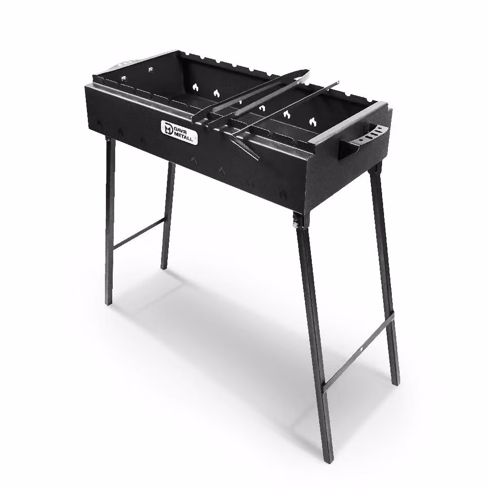 Griglia per shashlik Mangal Namangan da 70 cm in acciaio da 2 mm