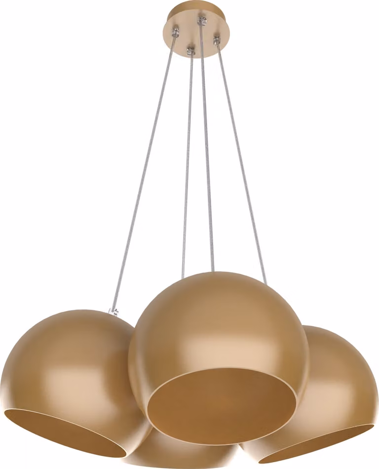 Lampada a sospensione JOE, 4XE27, max. 42 W, metallo, bianco opaco, D25 cm