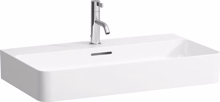 LAUFEN VAL lavabo, encastré, 3 trous de robinetterie, avec trop-plein, 750x420mm, H8102850001081, H8102850001081
