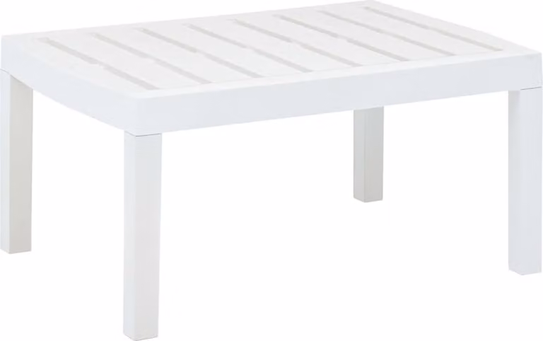 Maison Exclusive - Tavolo da giardino bianco 78x55x38 cm Plastica