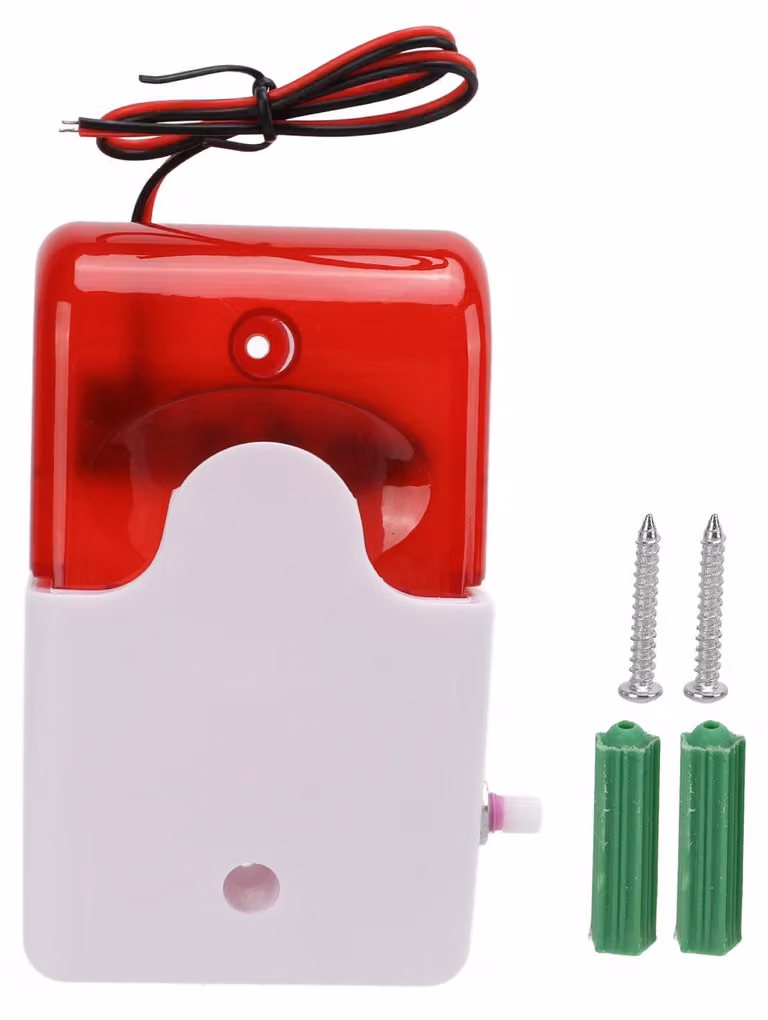 Allarme acustico e luminoso, flash, alto decibel, regolabile, resistente agli urti, dispositivo di allarme di sicurezza, 24 V