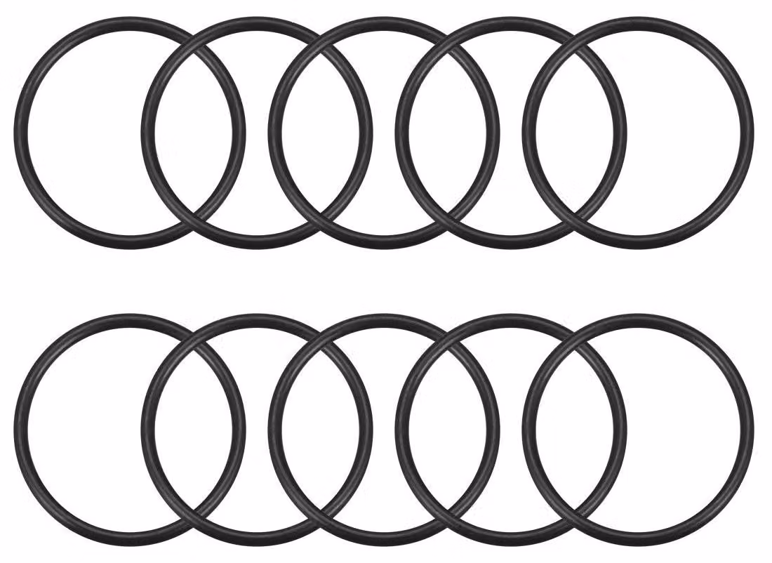 Guarnizione O-ring in gomma nitrilica, diametro interno 46 mm, diametro esterno 53 mm, spessore 3,5 mm, confezione da 10 pezzi.