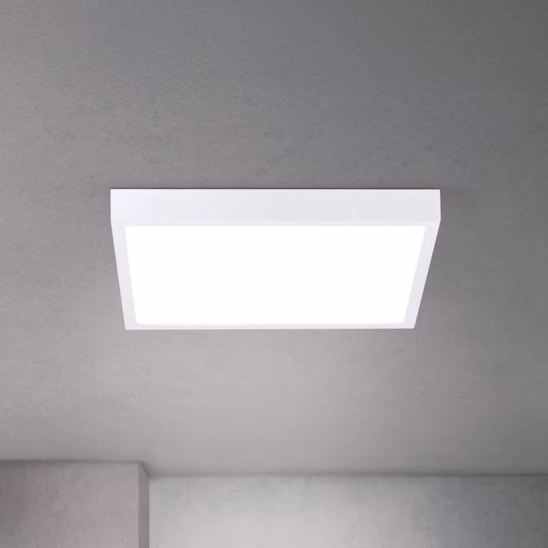 ORION Plafoniera a LED Disc, dimmerabile, Bianco / Opale, Soggiorno / Sala da pranzo, Alluminio, Moderno, Plafoniera LED