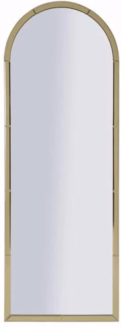 Specchio da parete ad arco Baku Vikasa Home con cornice oro L: 49 cm, H: 144 cm