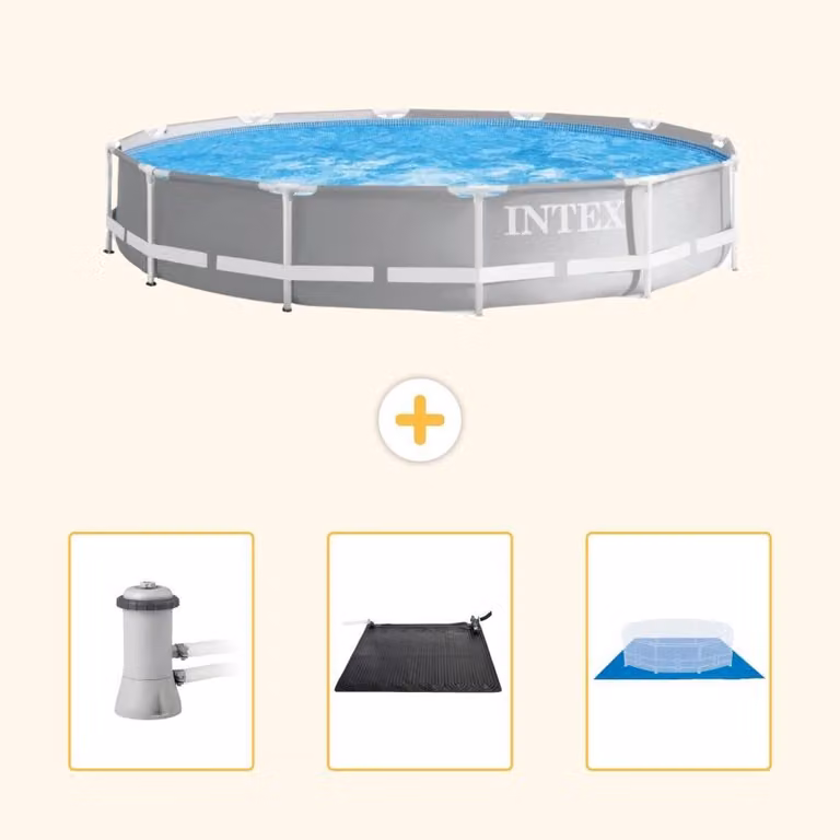 Struttura per piscina a forma di prisma - 366x76 cm - composta da 4 elementi - modello SCB79
