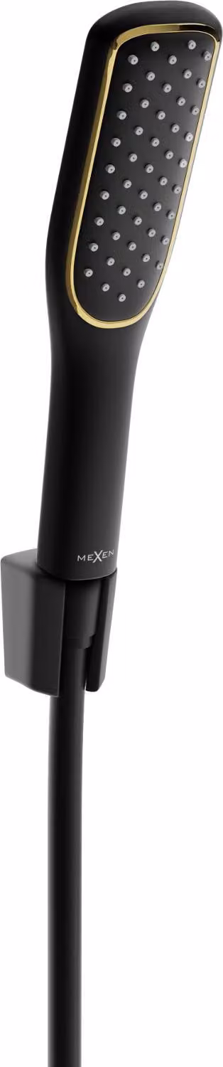 Mexen R-49 set doccia a parete, nero/oro - 785495052-75