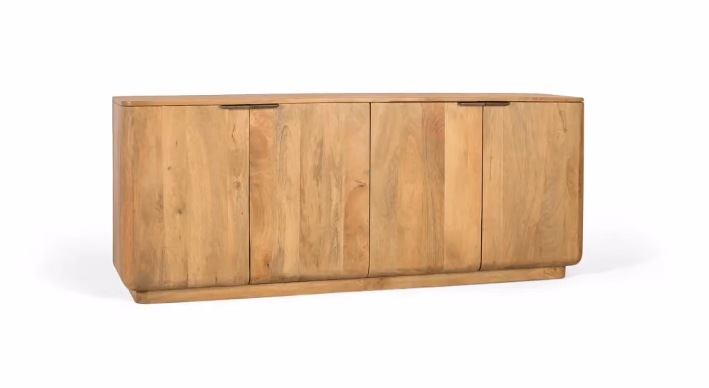 Credenza moderna Giner Y Colomer in legno di mango marrone con dettagli in metallo e finitura opaca – 2