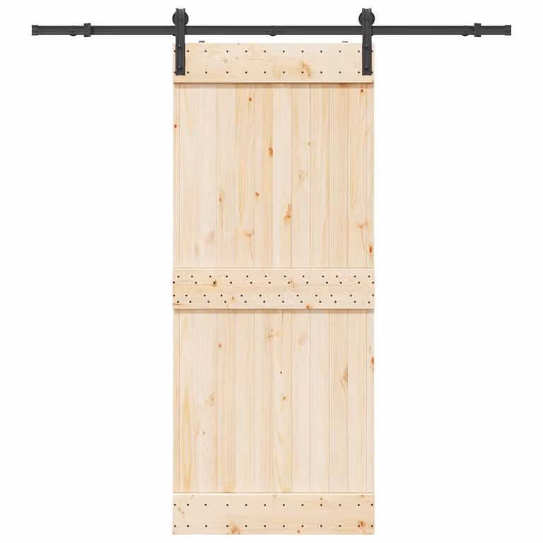 vidaXL Kit di Binari per Porte Scorrevoli in Acciaio Nero Opaco