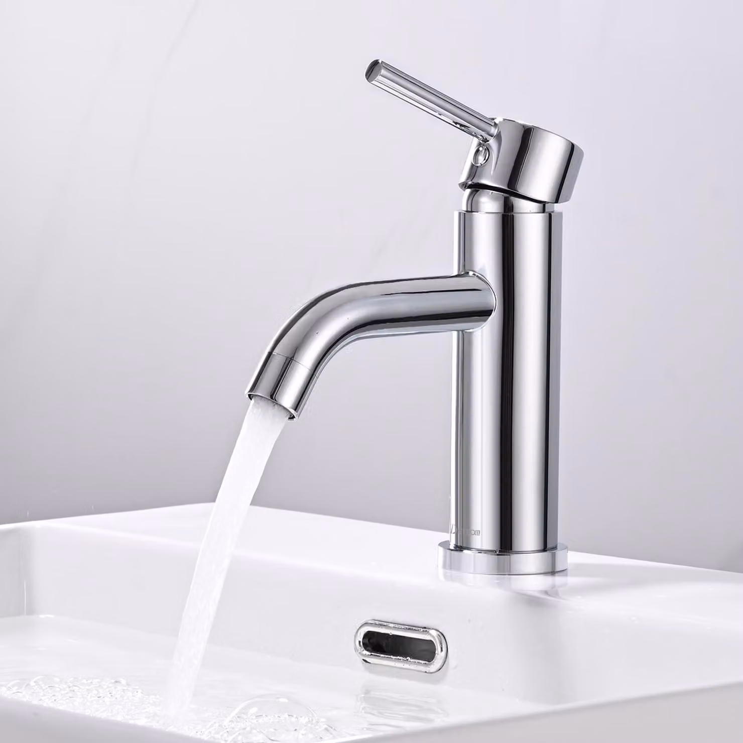Rubinetto per lavabo a una leva - Acciaio inossidabile - Senza piombo - Resistente - Funzionamento silenzioso - Regolazione flessibile della temperatura - Rubinetto da bagno