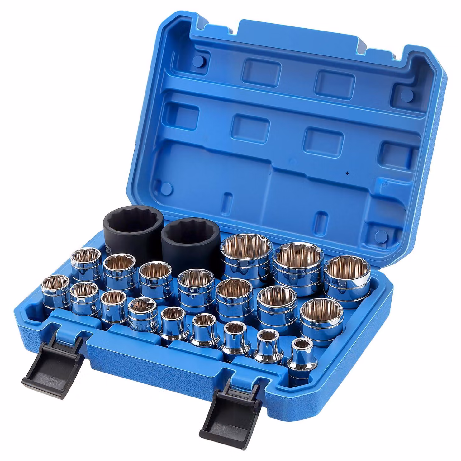 Set di chiavi a bussola esagonali, 21 pezzi, 1/2 pollice, da 8 a 36 mm, in acciaio CR-V, per automobili