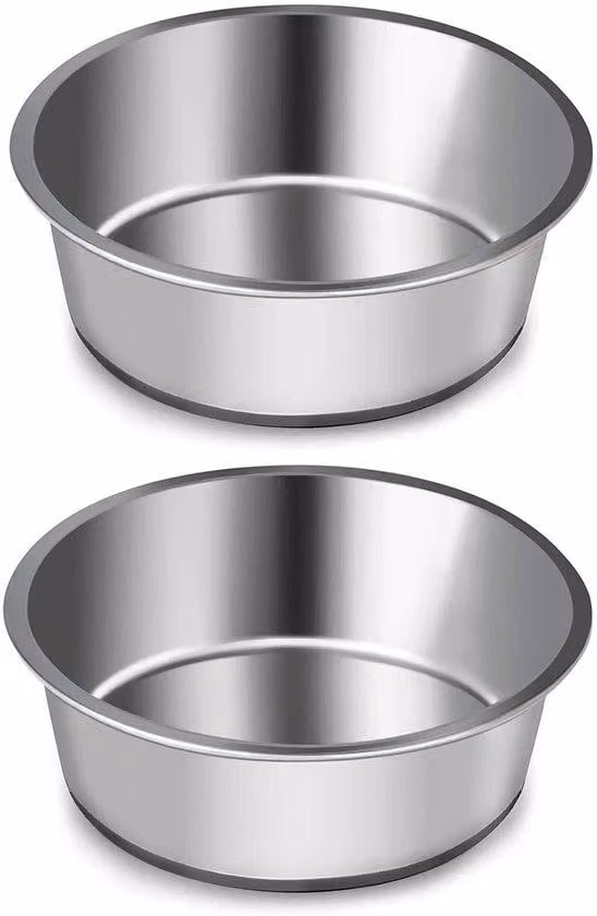 Lecca-lecca per cani - Base in silicone antiscivolo - Acciaio resistente - Diametro 20 cm