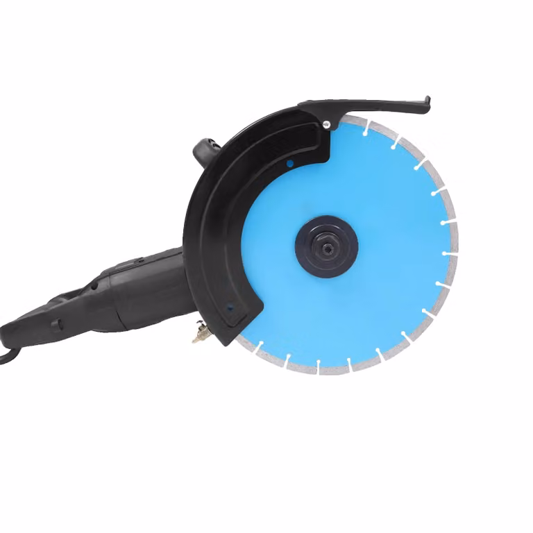 troncatrice elettrica da 14 pollici, potenza 5800 W, profondità di taglio 135 mm, blu