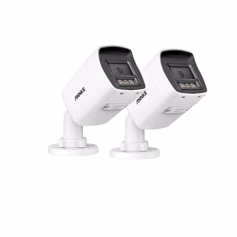 telecamera di sicurezza PoE da 12 MP, rilevamento avanzato del movimento, resistente alle intemperie IP67, 2 pezzi tipo 2