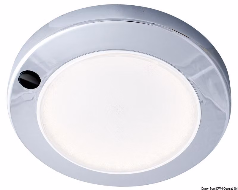 BATSYSTEM Saturn HD Lampada da soffitto a LED cromata - Osculati 13.833.12