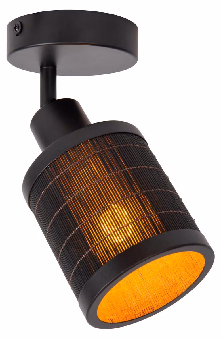 Faretto da soffitto in rattan TAGALOG 1xE27 40W Lucide